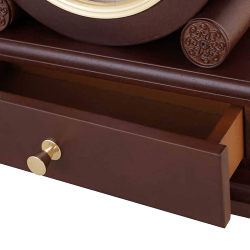 ساعت رومیزی چوبی تیره مدل DARCY کد T-5511 - Image 2