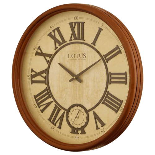 ساعت دیواری چوبی مدل ATLANTA کد W-151 رنگ WALNUT - Image 2
