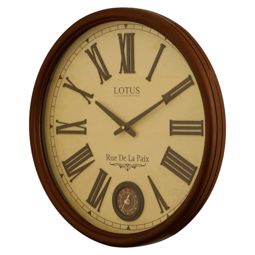 ساعت دیواری چوبی لوتوس مدل BREMOND کد W-254 - Image 2