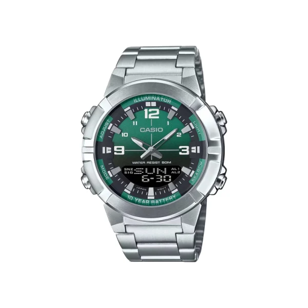 ساعت مچی مردانه کاسیو مدل amw-870da-3avdf | لوکس اسپرت + کرنوگراف